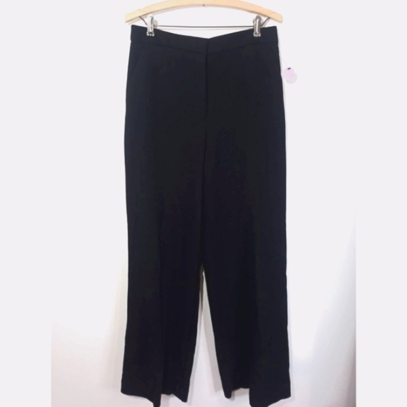 NWT Worthington Women Size 8 Wide Leg Black Pants Work Office - Picture 1 of 7